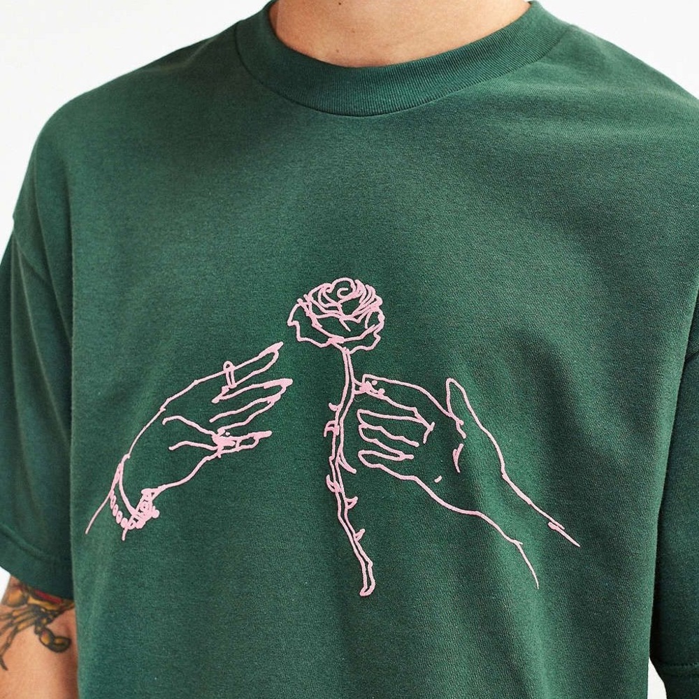 Urban Outfitters Green graphic tee.  New!